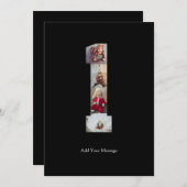 白黒No.1写真コラージュ 案内状 (正面/裏面)