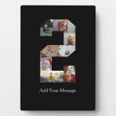 白黒No.2写真コラージュ フォトプラーク (正面)