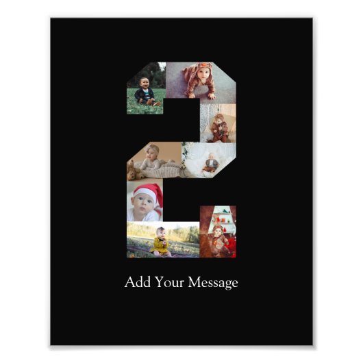 白黒No.2写真コラージュ フォトプリント (正面)