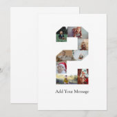 白黒No.2写真コラージュ 案内状 (正面/裏面)