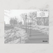 白黒NYセントラルパーク ポストカード (裏面)