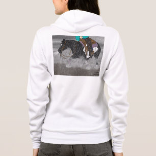 白黒Overoの馬の種馬 パーカ