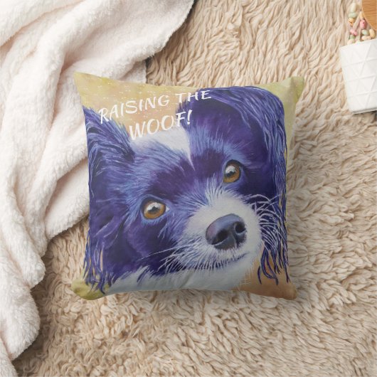 白黒PAPILLON クッション (ブランケット)