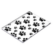 白黒Pawprint ノートブック (左側)