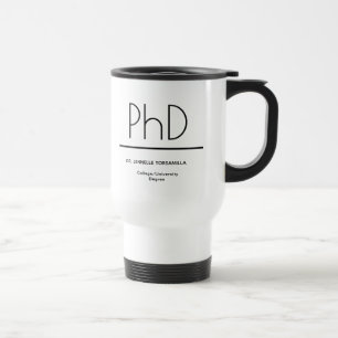 白黒PhD卒業 トラベルマグ