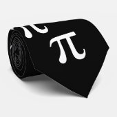 白黒Pi記号 ネクタイ (ロール)