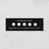 白黒qrコードのビジネスロゴ ロイヤリティカード (正面)