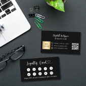 白黒qrコードのビジネスロゴ ロイヤリティカード