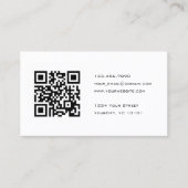 白黒QRコードコンサルタント 名刺 (正面)