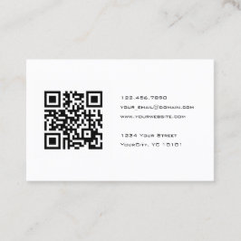 白黒QRコードコンサルタント 名刺