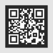 白黒QRコードネームタグ 名札 (正面)