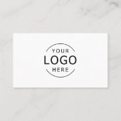 白黒QRコードロゴのモダンプロフェッショナル 名刺 (裏面)