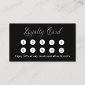 白黒qrコード企業のロゴ ロイヤリティカード (正面)