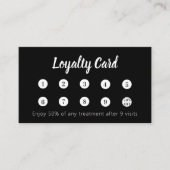 白黒qrコード企業のロゴ ロイヤリティカード (正面)