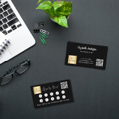 白黒qrコード企業のロゴ ロイヤリティカード