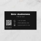 白黒QRコード最小化者 名刺 (裏面)