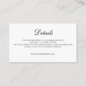 白黒QRコード結婚の詳細 エンクロージャーカード (正面)