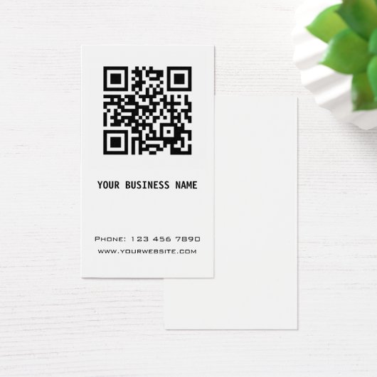 白黒QRコード (デスク)