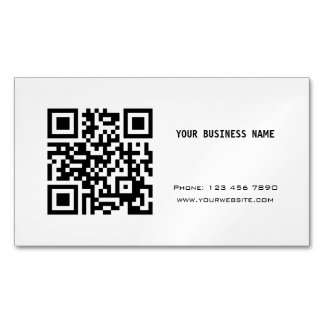 白黒QRコード マグネット名刺