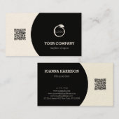 白黒QRコード 名刺 (正面/裏面)