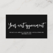 白黒QRビジネスアポイントメントカード 割引カード (正面)