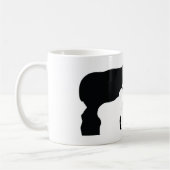 白黒Rhino コーヒーマグカップ (左)