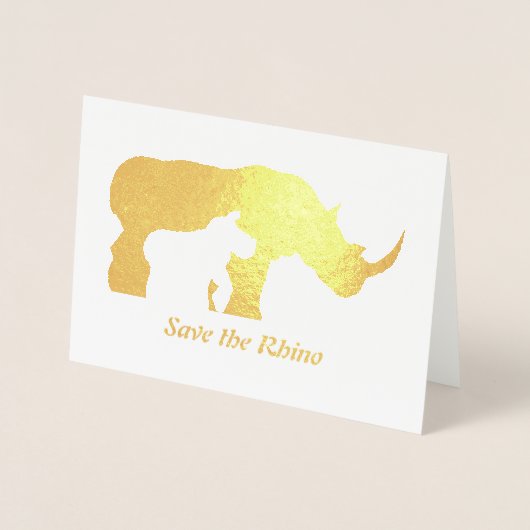 白黒Rhino 箔カード (正面)