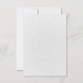 白黒RSVPコンテンポラリー 出欠カード (裏面)