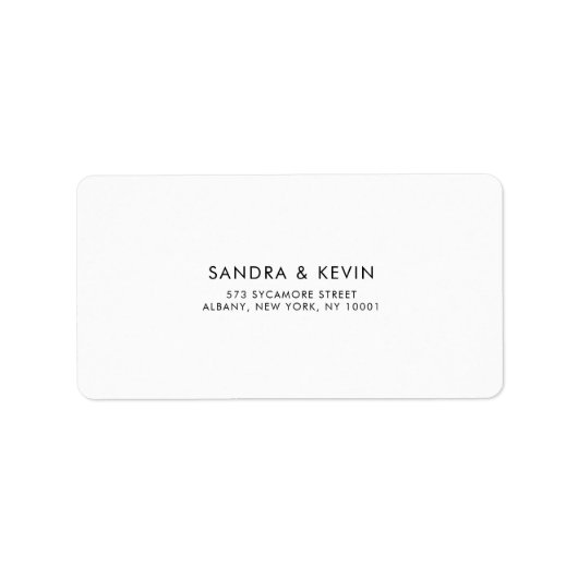 白黒RSVP住所 シール (正面)