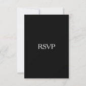 白黒RSVP 出欠カード (裏面)