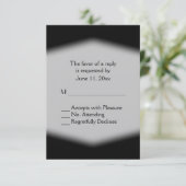 白黒RSVP 出欠カード (スタンド正面)