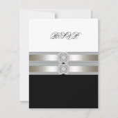 白黒RSVP 出欠カード (正面)