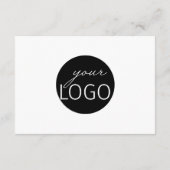 白黒Thank You Businessロゴパッケージ エンクロージャーカード (裏面)