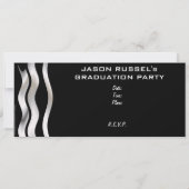 白黒VIP卒業パーティー 招待状 (裏面)