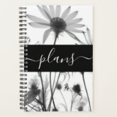 白黒X線花の計結婚画 プランナー手帳 (正面)