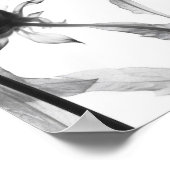 白黒X線花 ポスター (角)