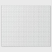 白黒XOXO ラッピングペーパー (フラット)