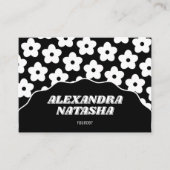 白黒Y2K花手作り服 名刺 (正面)