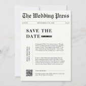 白黒Yes新聞のスタイル結婚 セーブザデート (正面)