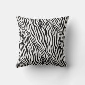 白黒Zebbraのストライプ クッション (裏面)