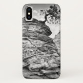 白黒Zionの芸術の盆栽の木 Case-Mate iPhoneケース (裏面)