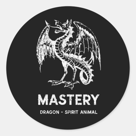 白龍霊動物 ラウンドシール (正面)