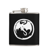 白龍黒フラ包まれたスコ フラスク (正面)