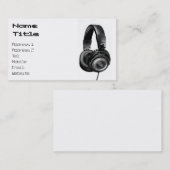 白01のヘッドホーン 名刺 (正面/裏面)