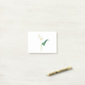 白1色は百合水彩 ポストイット (デスク上)