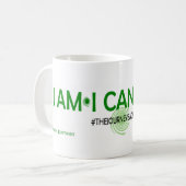 白11のozのクラシックで白いマグ コーヒーマグカップ (正面左)