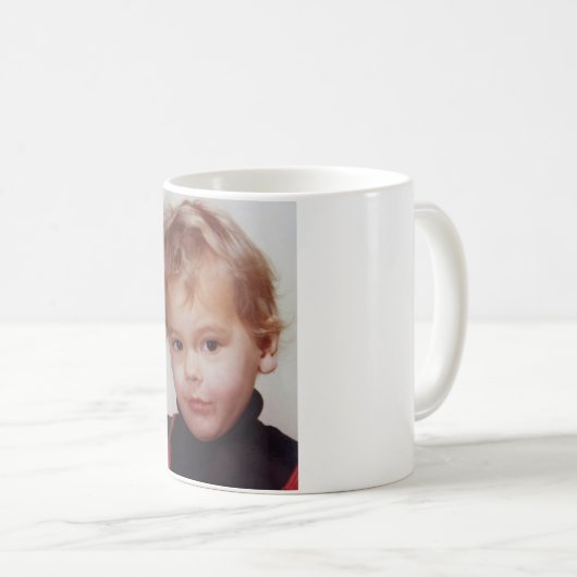 白11のozのクラシックで白いマグ コーヒーマグカップ (正面右)