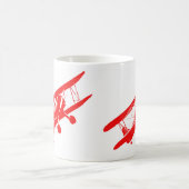 白11のozのクラシックなマグのヴィンテージの飛行機の装飾 コーヒーマグカップ (中央)