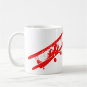 白11のozのクラシックなマグのヴィンテージの飛行機の装飾 コーヒーマグカップ (左)