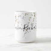 白15オズコンボマグカップ彼女の名前とグリッター コーヒーマグカップ (中央)